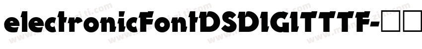 electronicFont DS DIGITTTF字体转换